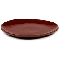 Serax Assiette Plate Serax La Mère Tableware By Marie Michielssen Venetian Red L 25 cm
