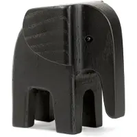 Novoform Figurine en bois - Bébé Elephant - Black teintée - - UneTaille - Décoration
