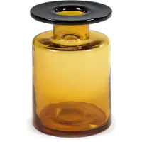 Serax Vase Wind & Fire Amber-Black | Medium