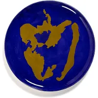 Serax Feast Assiette de Présentation Poivre Doré Blue
