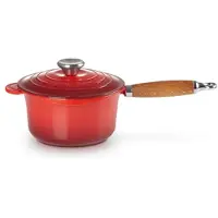 Le Creuset Gietijzeren Steelpan met Deksel Kersenrood 18cm