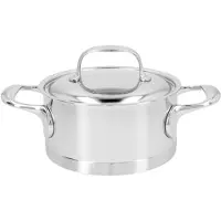 Demeyere Cocotte avec couvercle, 16 cm | ronde | acier inoxydable 18/10