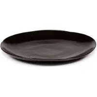 Serax Assiette Plate Serax La Mère Tableware By Marie Michielssen Dark Brown XL 27 cm