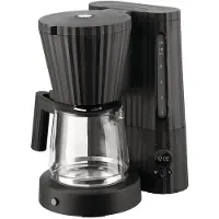 Alessi Cafetière Filtre En Résine Thermoplastique, Noire. Prise Européenne. 1 100 W 220-240 V, 50-60 Hz Mdl14 B