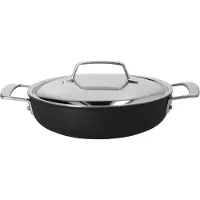 Demeyere Alu Pro 5 Ceraforce Lage Sudderpan 24 cm, Poêle + casserole, Noir, Argent