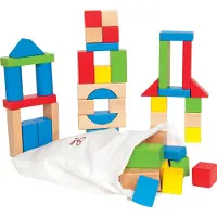 Hape Wooden Blocks Multicolore Enfants
