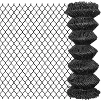 vidaXL Clôture grillagée 25 x 1 m Acier gris