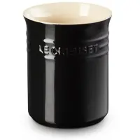 Le Creuset pot à ustensiles céramique, noir, 15 cm