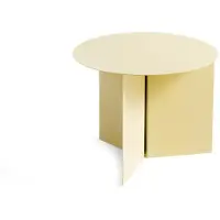 HAY Slit Table Round Ø 45 cm x H 35.5 cm | Light yellow