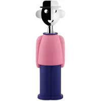 Alessi Tire-bouchon Alessandro M. rose-bleu, Ouvre-bouteille, Rose