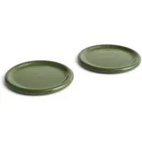 HAY Barro Assiettes Ø24 cm - Lot de 2 Green