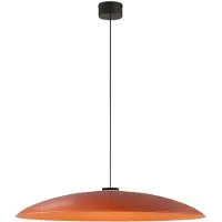 Santa & Cole HeadHat Plate HeadHat Suspension Large Hematite Red Metallic | Black Surface|Dimmable 1-10V | 8 M