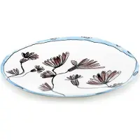 Serax Midnight Flowers Plat de Service L | Camelia Aubergine