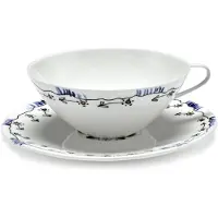 Serax Midnight Flowers Tasse à Thé avec Soucoupe Anemone Milk