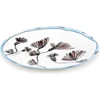 Serax Midnight Flowers Plat de Service S | Camelia Aubergine