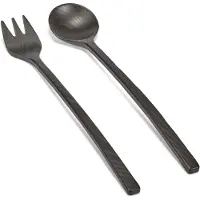 Serax Cuillère de Service Serax La Mère Tableware By Marie Michielssen Black (Lot de 2)