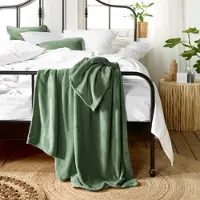 De Witte Lietaer Plaid De Witte Lietaer Snuggly Vert Khaki-150 x 200 cm