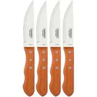 Tramontina Jumbo Bbq Knives Set 4 Units Orange 12.7 cm
