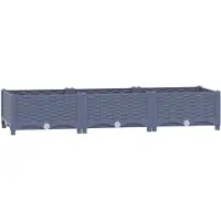 vidaXL Lit surélevé 120x40x23 cm Polypropylène