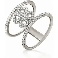 Folli Follie 3r15s089c-54 Ring Argenté 54 Femme