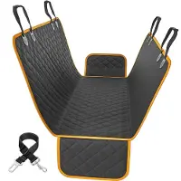 Strex Couverture pour chien Siège arrière de la voiture et coffre - 137 x 147 CM - Couverture protectrice - Tapis pour chien Siège arrière de la voiture - Laisse pour chien et sac de rangement inclus