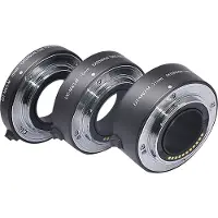 Mcoplus Ext-MICRO4/3 Kit de tubes d'extension en métal 10+16+21, Adaptateur d'objectif, Noir