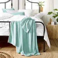 De Witte Lietaer Plaid De Witte Lietaer Snuggly Vert Menthe-150 x 200 cm