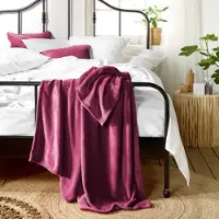 De Witte Lietaer Plaid De Witte Lietaer Snuggly Violet Sangria-150 x 200 cm