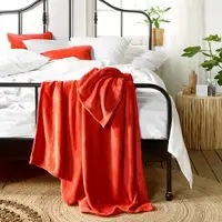 De Witte Lietaer Plaid De Witte Lietaer Snuggly Orange Tiger-150 x 200 cm