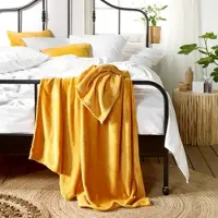 De Witte Lietaer Plaid De Witte Lietaer Snuggly Golden Jaune-150 x 200 cm