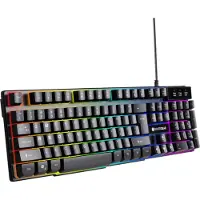 Silvergear Gaming Keyboard - Clavier de jeu - QWERTY avec LED - Noir