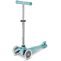 Micro mobility Jeu de plein air Trottinette enfant 3 roues Mini Micro Deluxe Glow LED Plus Glacier Aqua