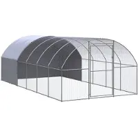vidaXL Poulailler d'extérieur 3x6x2 m Acier galvanisé