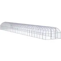 vidaXL Poulailler d'extérieur 3x24x2 m Acier galvanisé