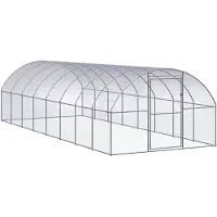vidaXL Poulailler d'extérieur 3x8x2 m Acier galvanisé