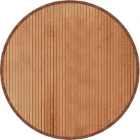 vidaXL Tapis rond naturel 80 cm bambou