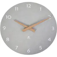 Alba Horloge murale en bois « HORMILENA », horloge à quartz, grise