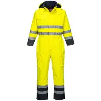 Portwest S775 Bizflame Multi Combinaison de pluie et de sécurité Orange/Navy Taille S