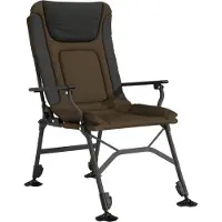 vidaXL Chaise de pêche avec accoudoirs Pliable Taupe