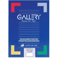 Gallery étiquettes A4 blanches 100 pièces