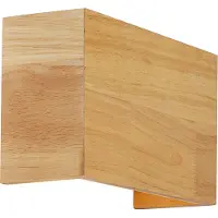 QAZQA Applique murale en bois de chêne 24 cm avec Wifi G9 - Otan