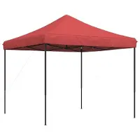 vidaXL Tente de réception pliable Pop-Up rouge bourgogne 292x292x315 cm