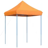 vidaXL Tente de réception pliable Pop-Up Orange 200x200x306 cm