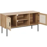 Beliani Meuble Tv Bois Clair Pasco