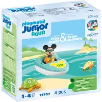 Playmobil Junior 71707 Mickey avec bateau. Flotte dans l'eau. Jouet de bain. Junior & Disney. À partir de 12 mois.