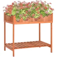 vidaXL Jardinière pour herbes aromatiques 80x60x80 cm bois massif sapin