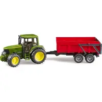 BRUDER Tractor John Deere With Dump Trailer Multicolore 3-6 Years Enfants