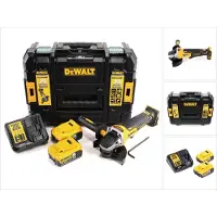 DeWalt DCG 406 P2 Meuleuse d'angle sans fil 18V 125mm Brushless + 2x batterie 5,0Ah + chargeur + TSTAK