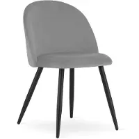 Leobert Chaise Valora BELLO x1 | Chaise gris clair pour salle à manger ou bureau