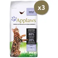 Applaws Cat Dry Adult - Poulet et canard sans céréales - 6 kg (3x2 kg)